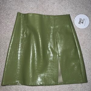 Princess Polly  Faux Leather Mini Skirt NWT